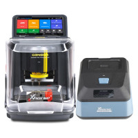 Xhorse Condor XC-Mini Plus II Key Cutting Machine Plus Key Reader XDKP00GL Blade Skimmer Key Identification Device